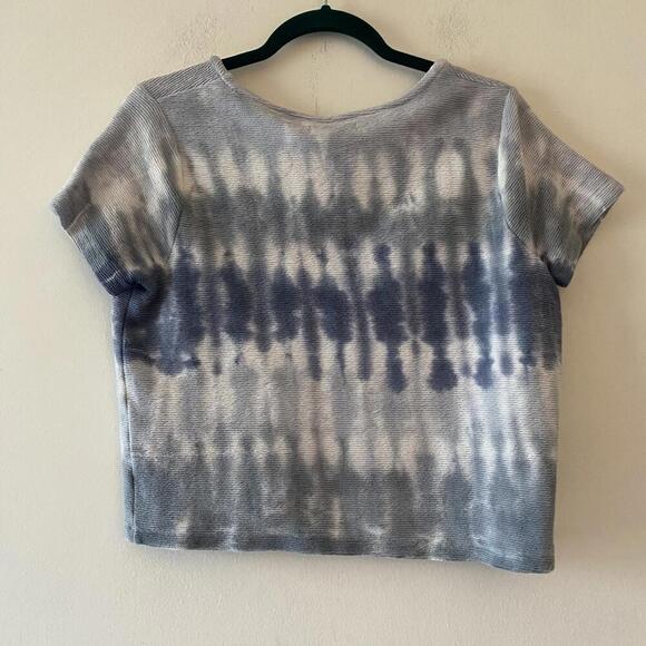 MADEWELL cotton blue white ottoman tie dye short sleeve tee - Picture 5 of 6